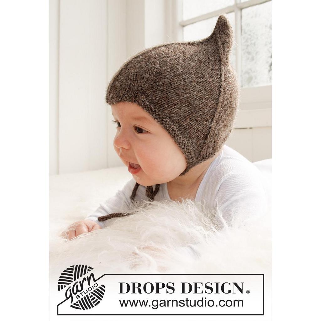 Babymütze mit Ohrenklappen Strickanleitung - Drops Design (PDF) bei bei bei bei bei bei bei bei bei bei bei Lieblingsgarn