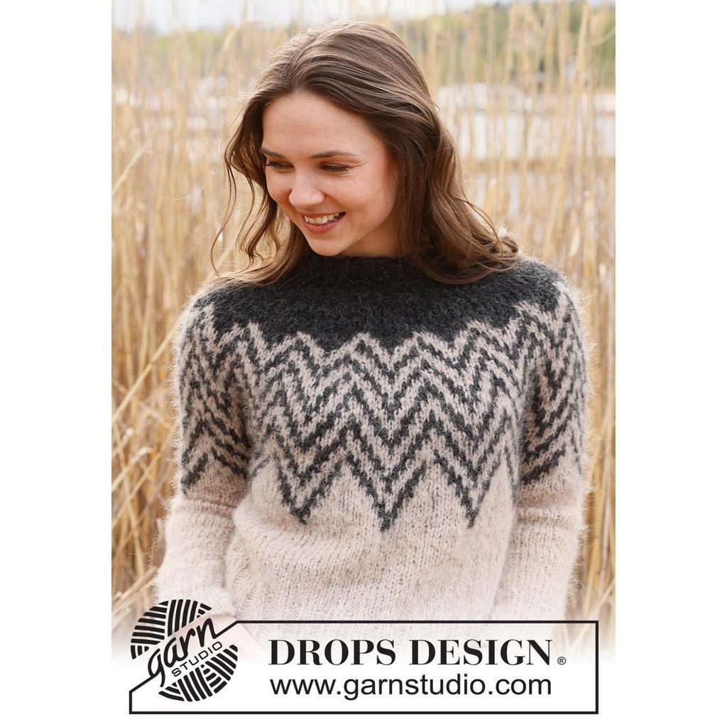Inverted Peaks Sweater Strickanleitung - Drops Design (PDF) bei bei bei bei bei bei bei bei bei bei bei bei bei Lieblingsgarn