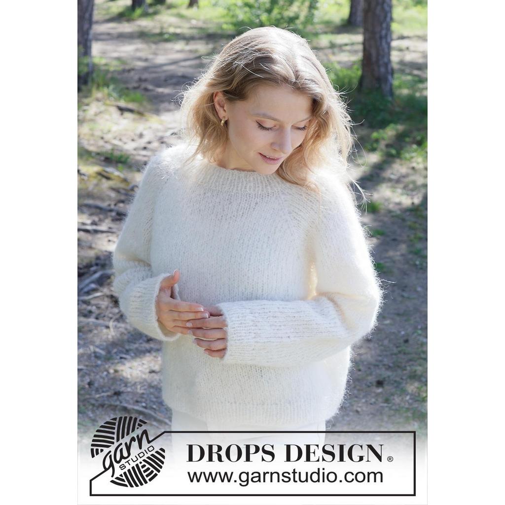 Dove Feather Pullover Strickanleitung - Drops Design (PDF) bei bei bei bei bei bei bei bei bei bei bei bei bei Lieblingsgarn