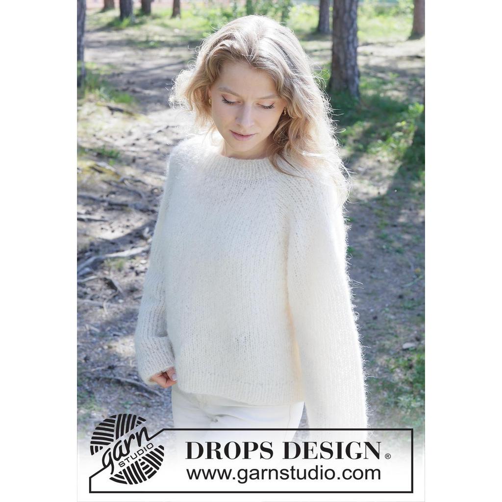 Dove Feather Pullover Strickanleitung - Drops Design (PDF) bei bei bei bei bei bei bei bei bei bei bei bei bei Lieblingsgarn