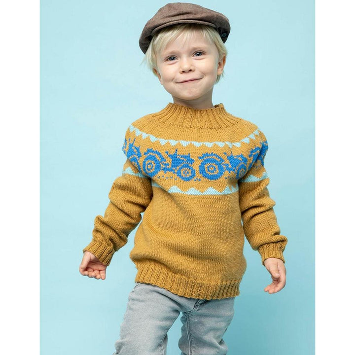 Traktor-Pullover Strickanleitung - Sandnes Garn (PDF) bei bei bei bei bei bei bei bei bei bei bei Lieblingsgarn