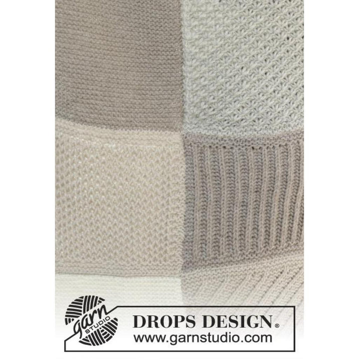 Patchwork Decke mit Musterquadraten Strickanleitung - Drops Design (PDF) bei bei bei bei bei bei bei bei bei Lieblingsgarn