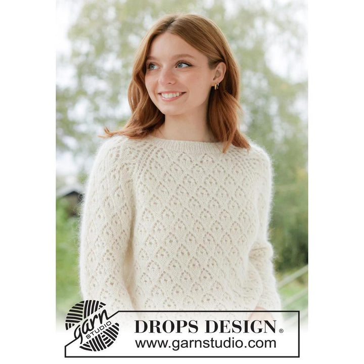 Lace Diamond Sweater Strickanleitung - Drops Design (PDF) bei bei bei bei bei bei bei bei bei bei bei bei bei Lieblingsgarn