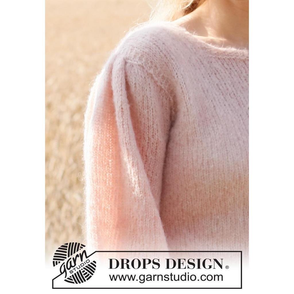 Peaches and Cream Pullover Strickanleitung - Drops Design (PDF) bei bei bei bei bei bei bei bei bei bei bei Lieblingsgarn