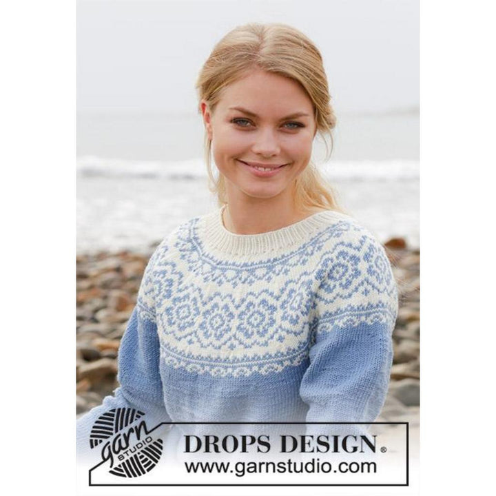 Periwinkle Pullover Strickanleitung - Drops Design (PDF) bei bei bei bei bei bei bei bei bei bei bei bei bei Lieblingsgarn