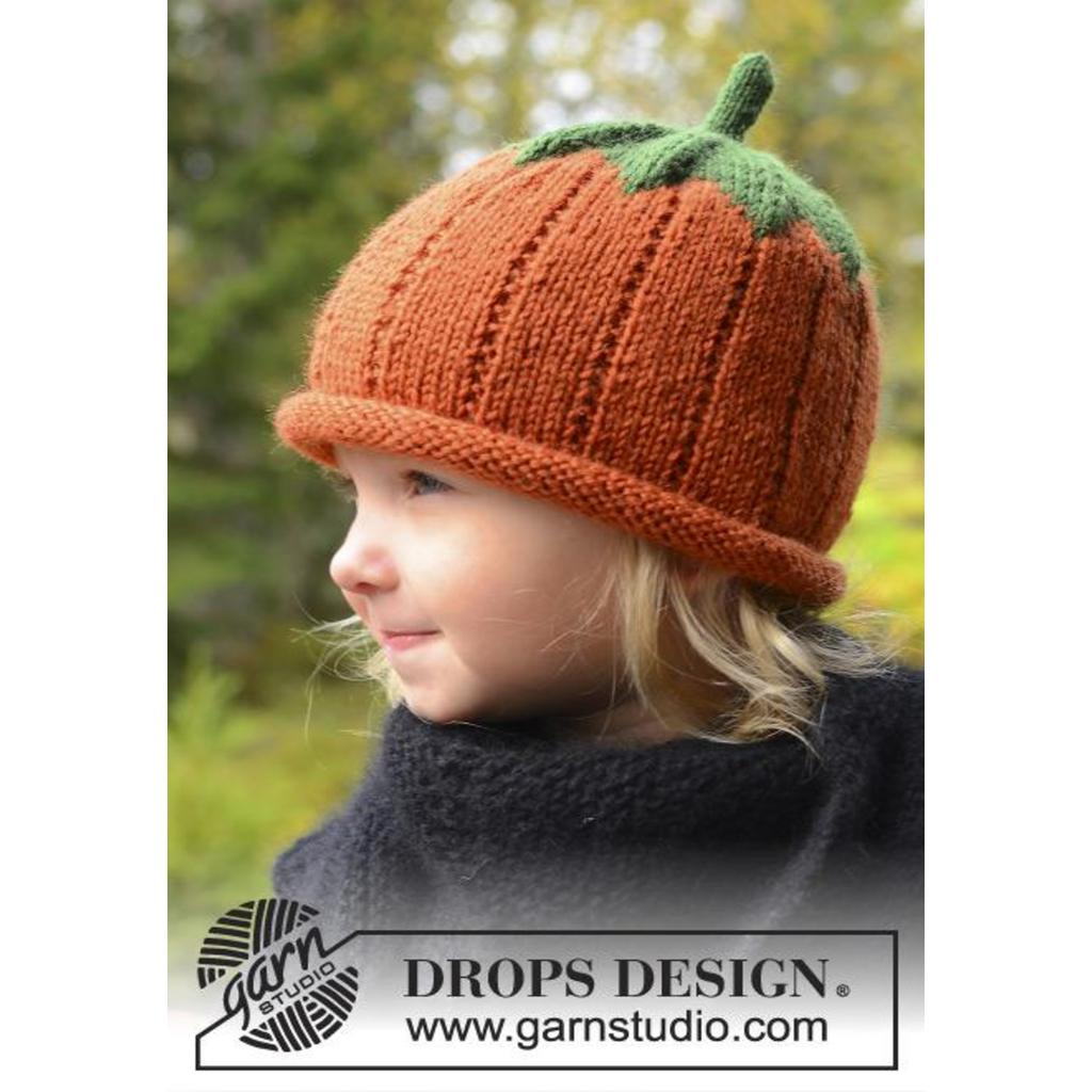 Sweet Pumpkin Kürbismütze Strickanleitung - Drops Design (PDF) bei bei bei bei bei bei bei bei bei bei bei Lieblingsgarn