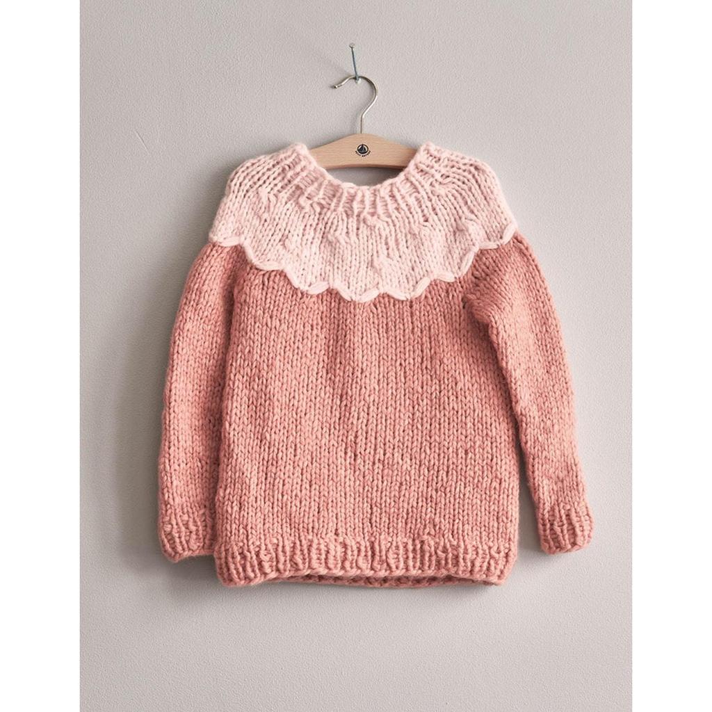 Kinder Pullover mit Rundpasse Strickanleitung - Sandnes Garn / Anita Brathetland (PDF) bei bei bei bei bei bei Lieblingsgarn