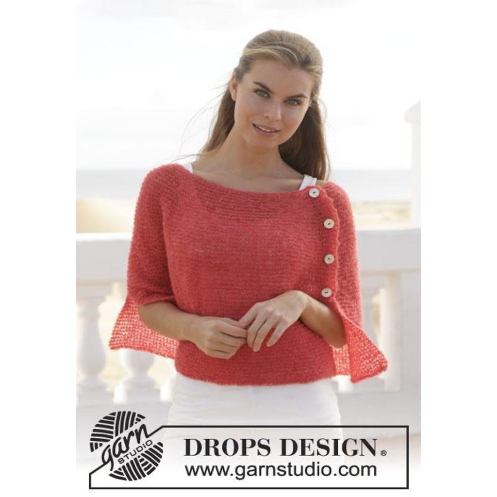 First date Poncho mit Schlitz Strickanleitung - Drops Design (PDF) bei bei bei bei bei bei bei bei bei bei bei Lieblingsgarn