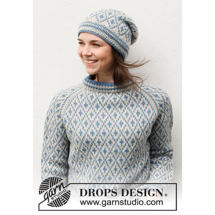 Fjord Mosaic Pullover Strickanleitung - Drops Design (PDF) bei bei bei bei bei bei bei bei bei bei bei bei bei Lieblingsgarn