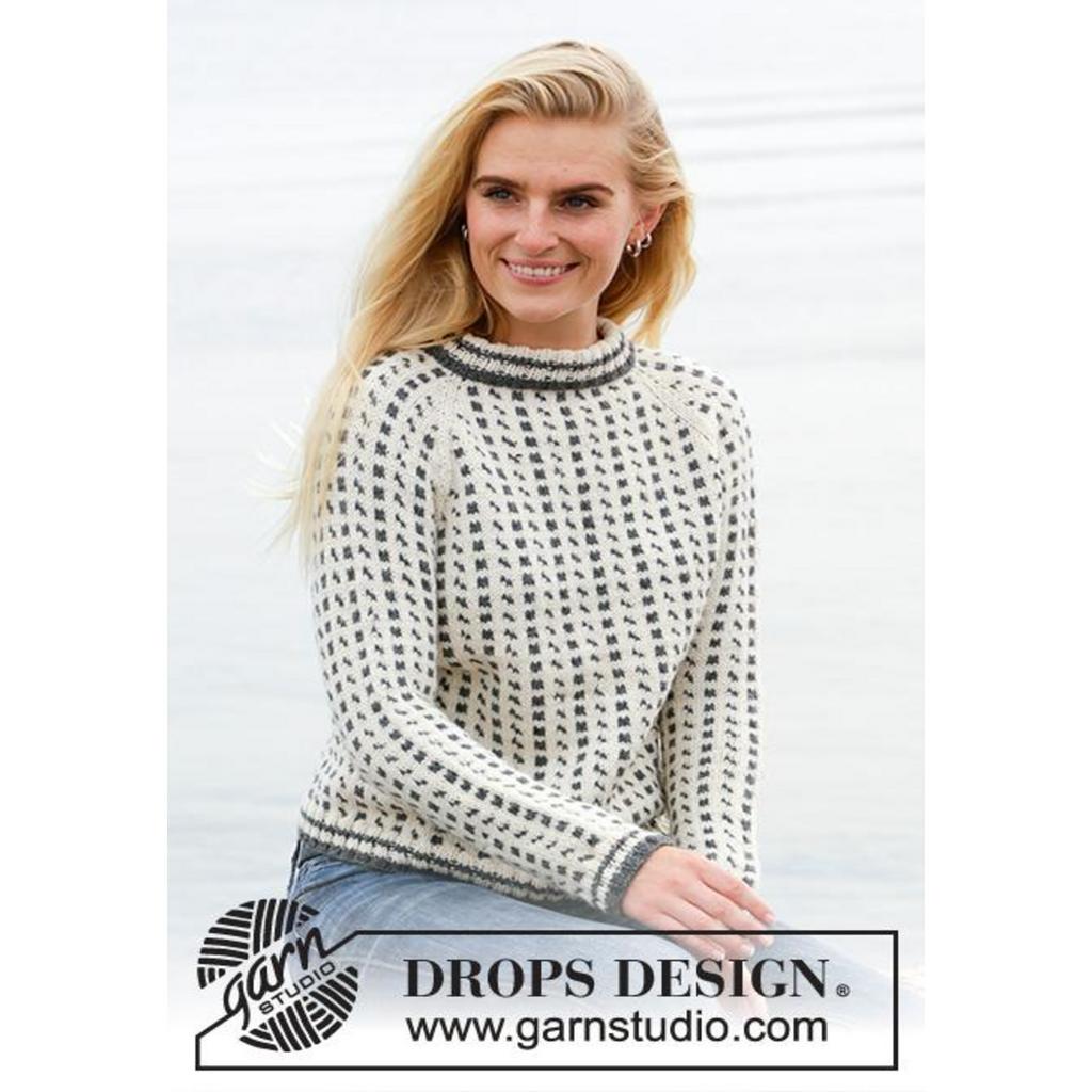 Reykjavik Pullover Strickanleitung - Drops Design (PDF) bei bei bei bei bei bei bei bei bei bei bei bei bei Lieblingsgarn