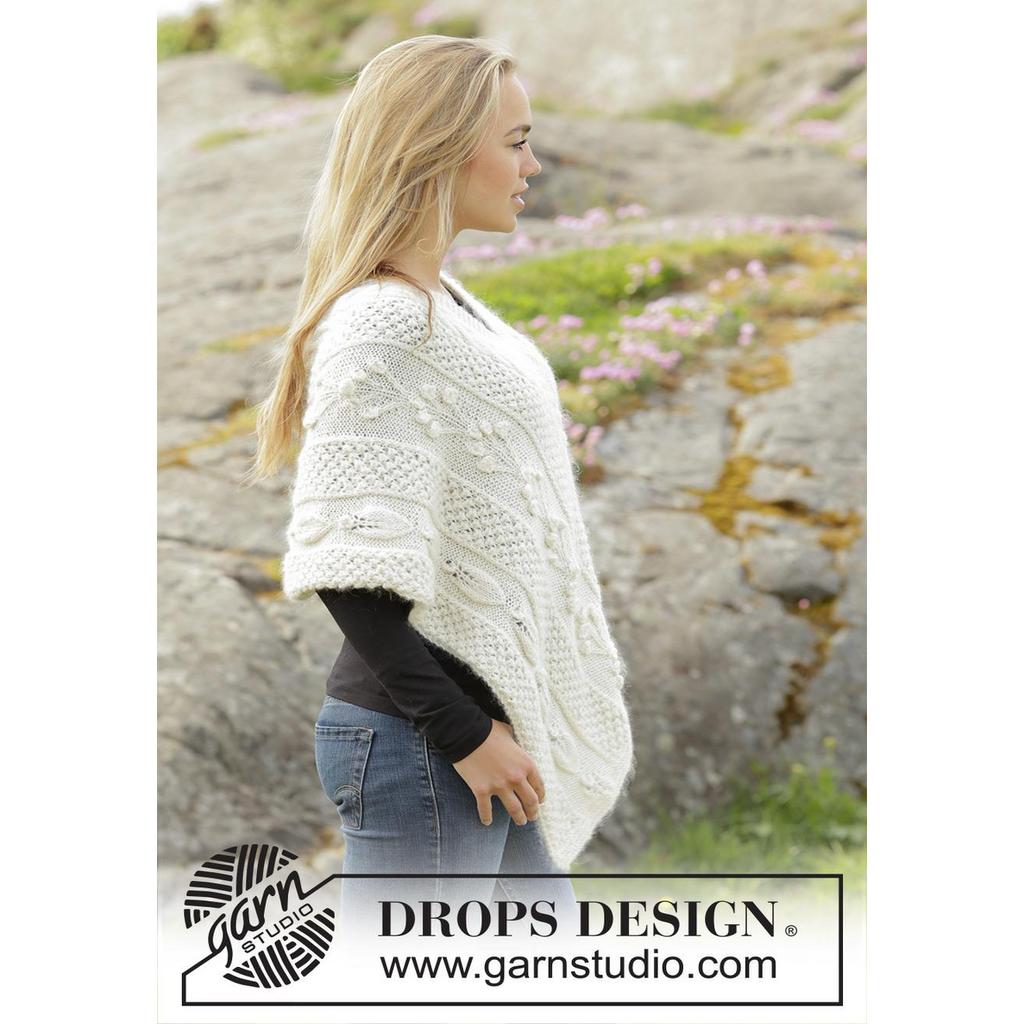 Snow Beads Poncho Strickanleitung - Drops Design (PDF) bei bei bei bei bei bei bei bei bei bei bei bei bei bei Lieblingsgarn