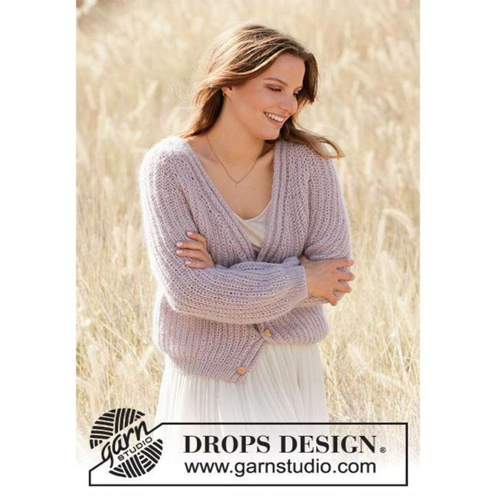 Lavender Breeze Strickjacke Strickanleitung - Drops Design (PDF) bei bei bei bei bei bei bei bei bei bei bei Lieblingsgarn