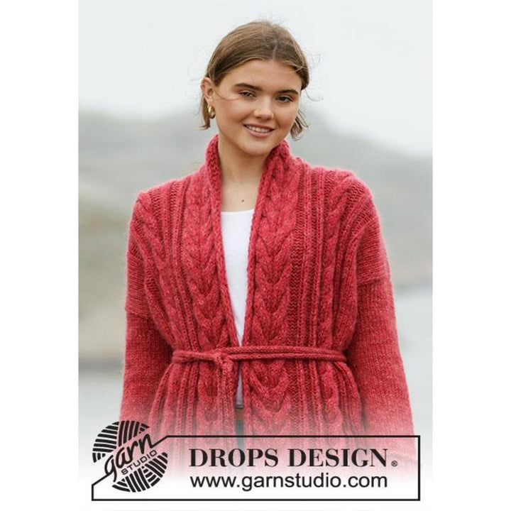 Winter Cardinal Cardigan Strickanleitung - Drops Design (PDF) bei bei bei bei bei bei bei bei bei bei bei bei Lieblingsgarn