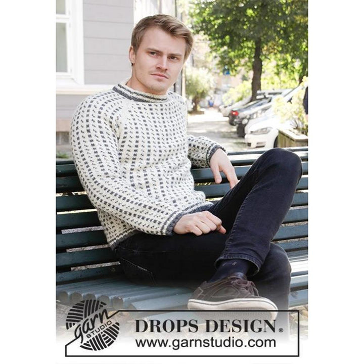 Herren Pullover mit Norwegermuster Strickanleitung - Drops Design (PDF) bei bei bei bei bei bei bei bei bei Lieblingsgarn