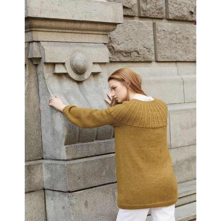 Jacke mit Rundpasse im Halbpatent Strickanleitung - Sandnes Garn / Liv Stangeland (PDF) bei bei bei bei bei bei Lieblingsgarn