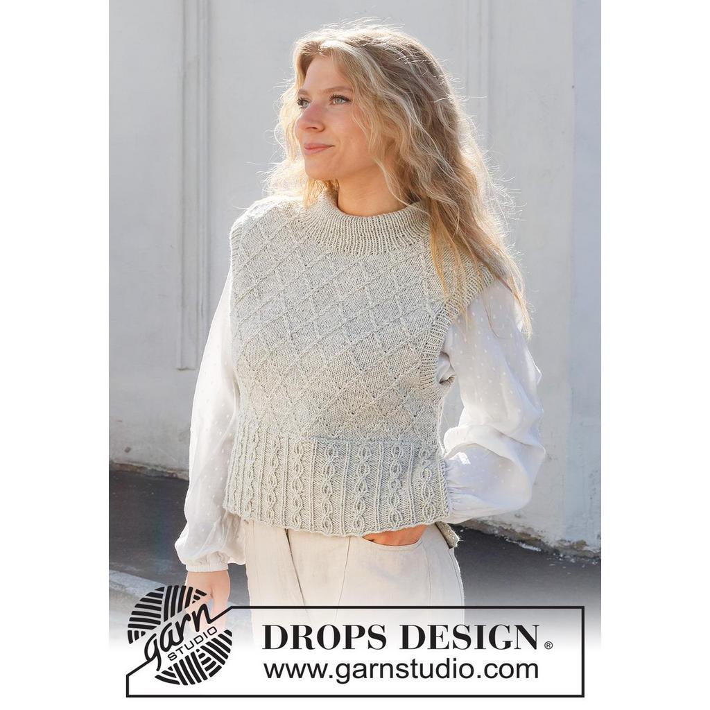 Diamond Sky Pullunder Strickanleitung - Drops Design (PDF) bei bei bei bei bei bei bei bei bei bei bei bei bei Lieblingsgarn