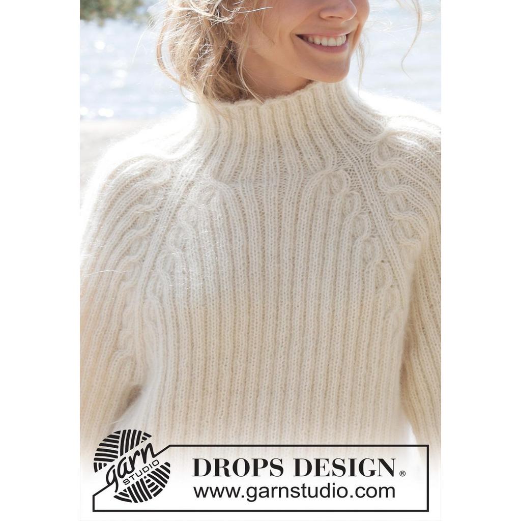 White Heron Pullover Strickanleitung - Drops Design (PDF) bei bei bei bei bei bei bei bei bei bei bei bei bei Lieblingsgarn