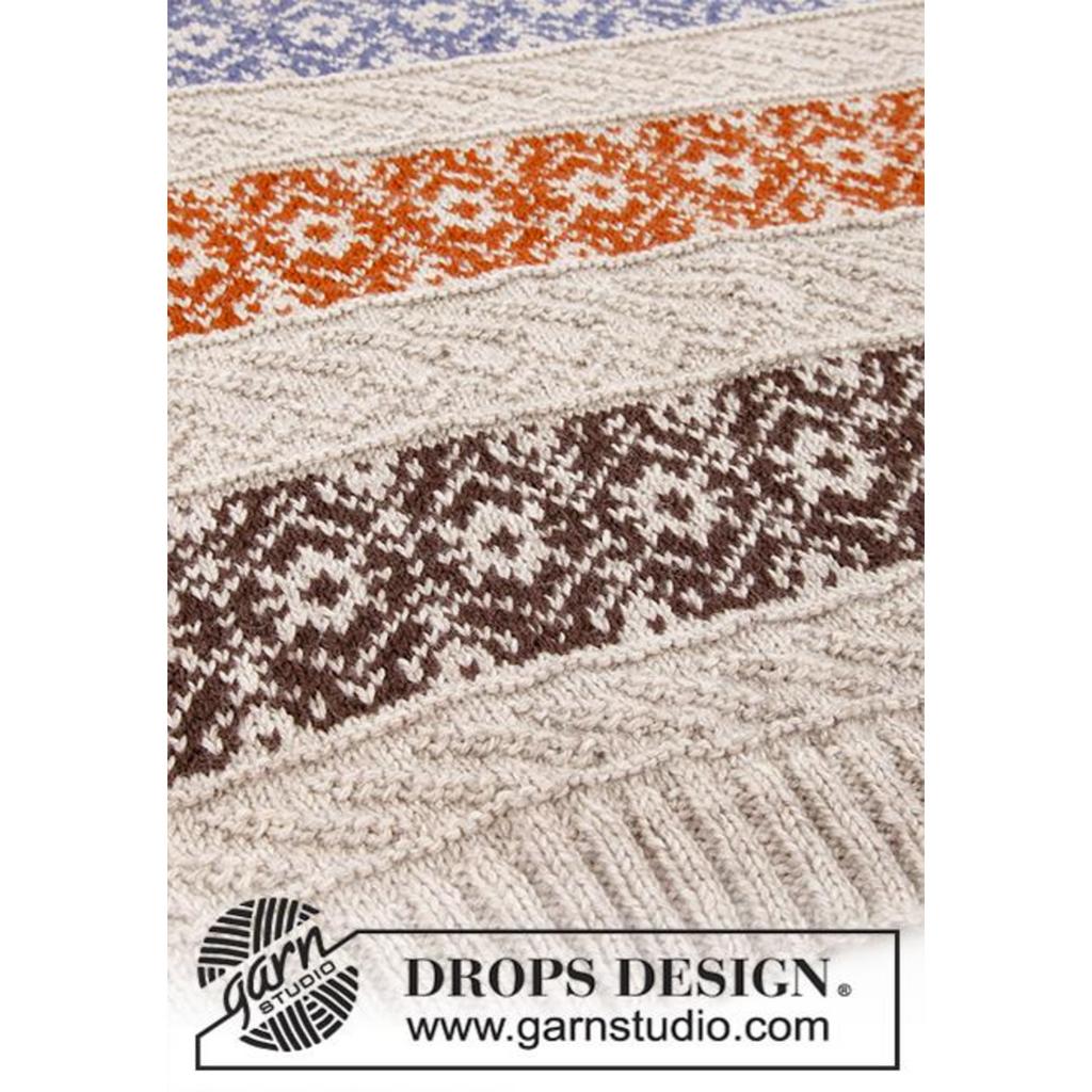 Pullover mit Norwegermuster Valdres Strickanleitung - Drops Design (PDF) bei bei bei bei bei bei bei bei bei Lieblingsgarn