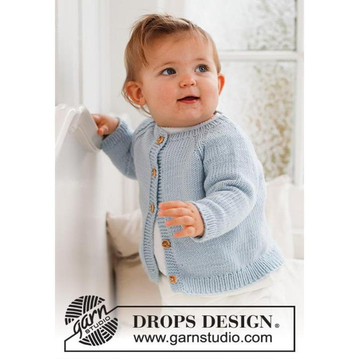 Baby Cardigan Dream in Blue Strickanleitung - Drops Design (PDF) bei bei bei bei bei bei bei bei bei bei bei Lieblingsgarn