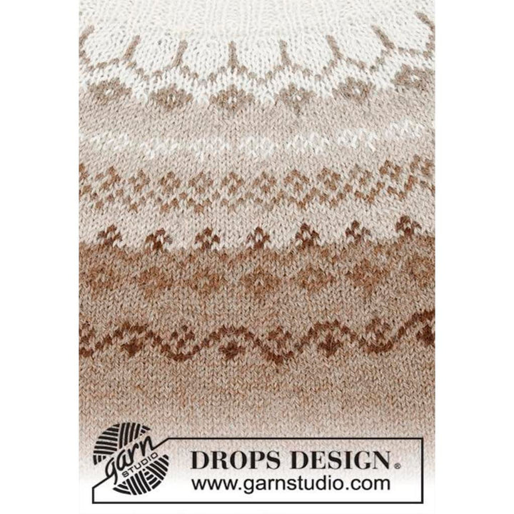 Pullover mit Rundpasse im nordischen Muster Strickanleitung - Drops Design (PDF) bei bei bei bei bei bei bei Lieblingsgarn