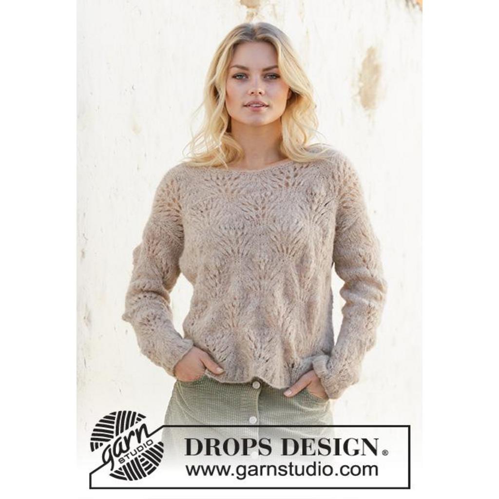 Footprints in the Sand Pullover Strickanleitung - Drops Design (PDF) bei bei bei bei bei bei bei bei bei bei Lieblingsgarn
