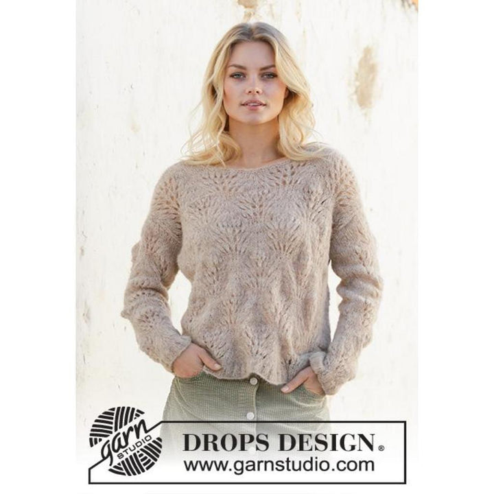 Footprints in the Sand Pullover Strickanleitung - Drops Design (PDF) bei bei bei bei bei bei bei bei bei bei Lieblingsgarn