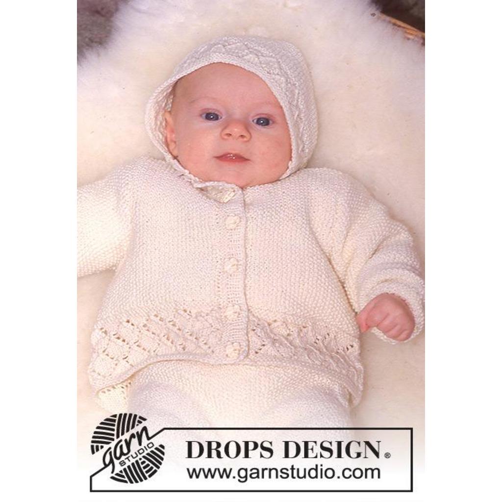 Lykkeliten Baby-Garnitur Strickanleitung - Drops Design (PDF) bei bei bei bei bei bei bei bei bei bei bei bei Lieblingsgarn