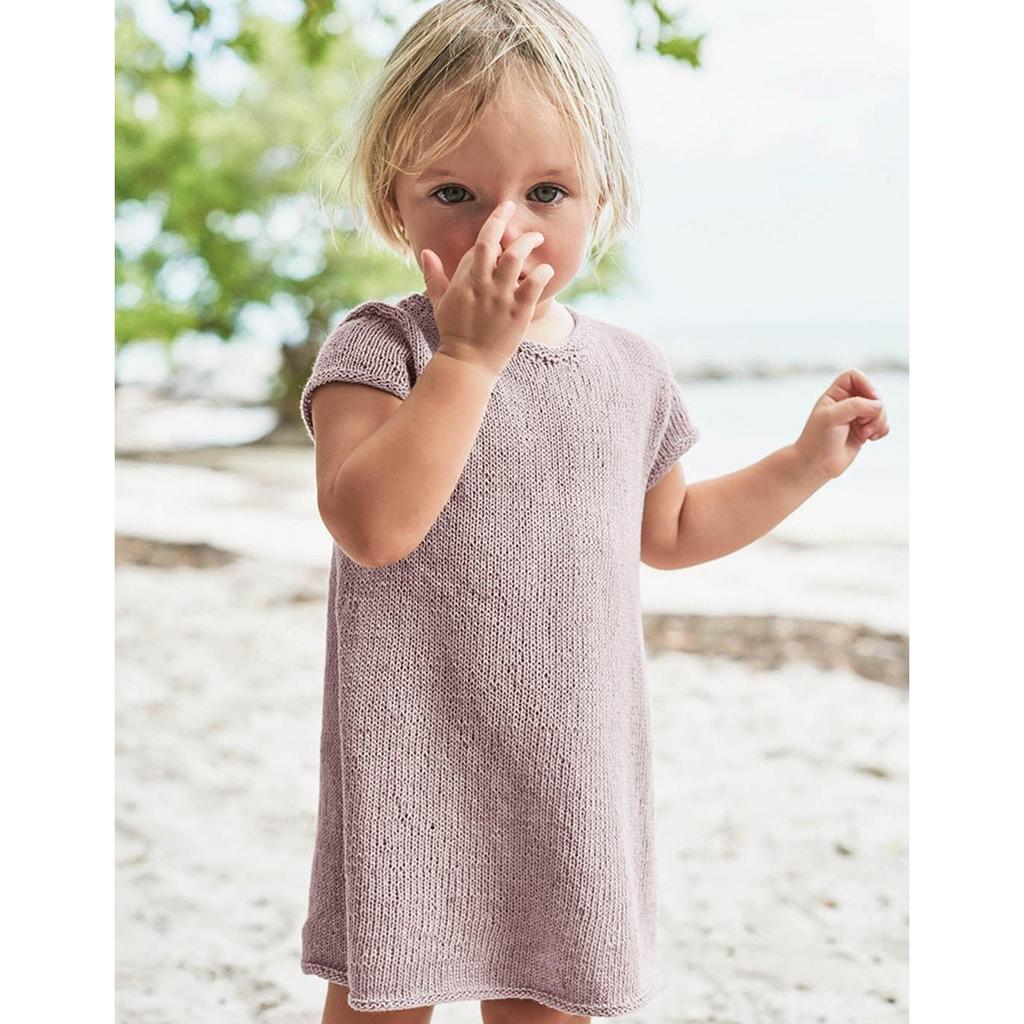 Sommerkleid mit Falte Strickanleitung - Sandnes Garn / Anette Hellstrøm Olsen (PDF) bei bei bei bei bei bei bei Lieblingsgarn