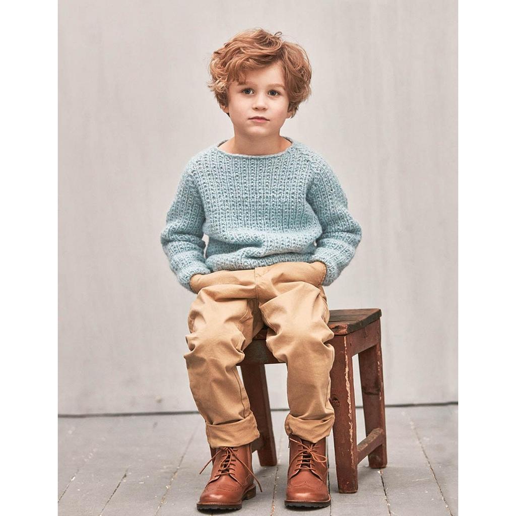 Raglan Pullover mit falschem Patentmuster Strickanleitung - Sandnes Garn / Åsa Christiansen (PDF) bei bei bei Lieblingsgarn