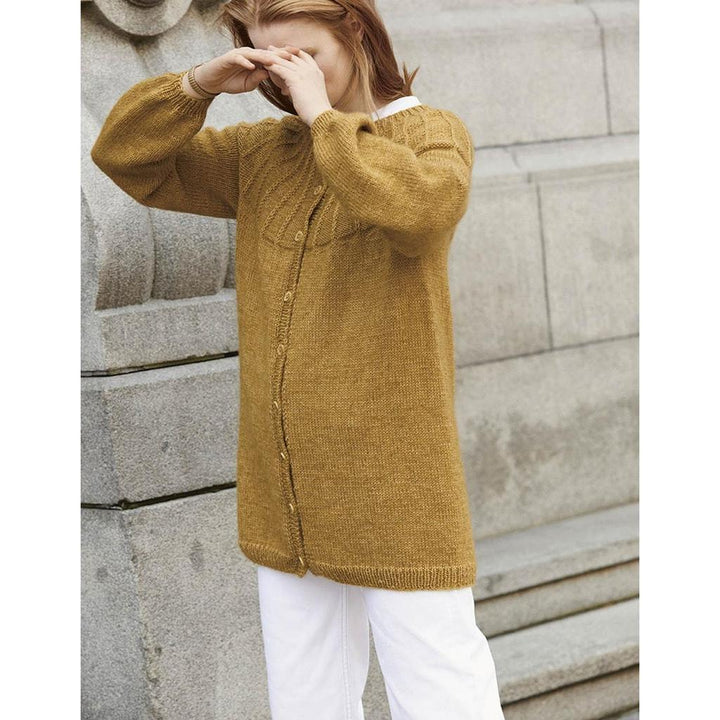 Jacke mit Rundpasse im Halbpatent Strickanleitung - Sandnes Garn / Liv Stangeland (PDF) bei bei bei bei bei bei Lieblingsgarn