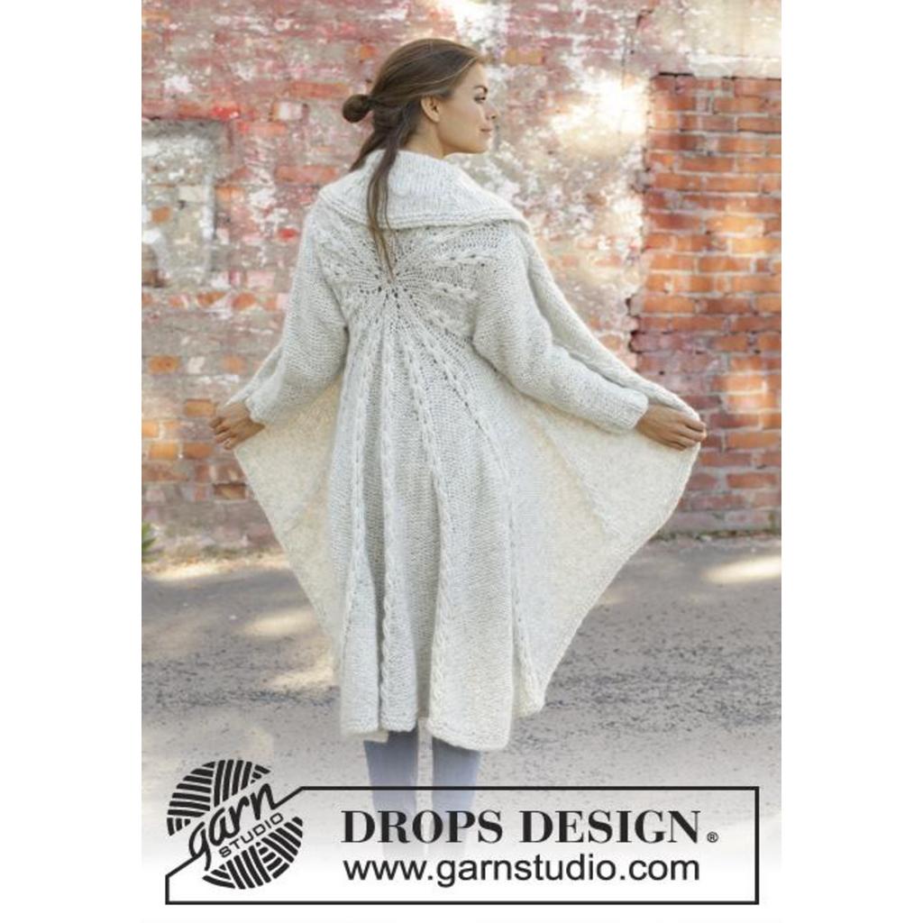 Empress Lange Kreisjacke Strickanleitung - Drops Design (PDF) bei bei bei bei bei bei bei bei bei bei bei bei Lieblingsgarn