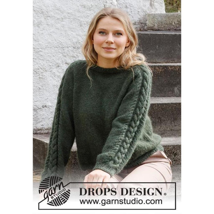 Deep Woods Sweater Strickanleitung - Drops Design (PDF) bei bei bei bei bei bei bei bei bei bei bei bei bei bei Lieblingsgarn