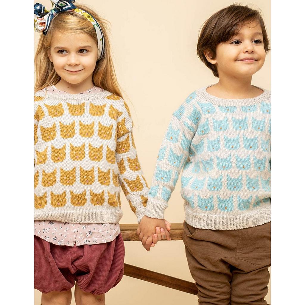 Katzen-Pullover Strickanleitung - Sandnes Garn / Olaug Beate Bjelland (PDF) bei bei bei bei bei bei bei bei bei Lieblingsgarn