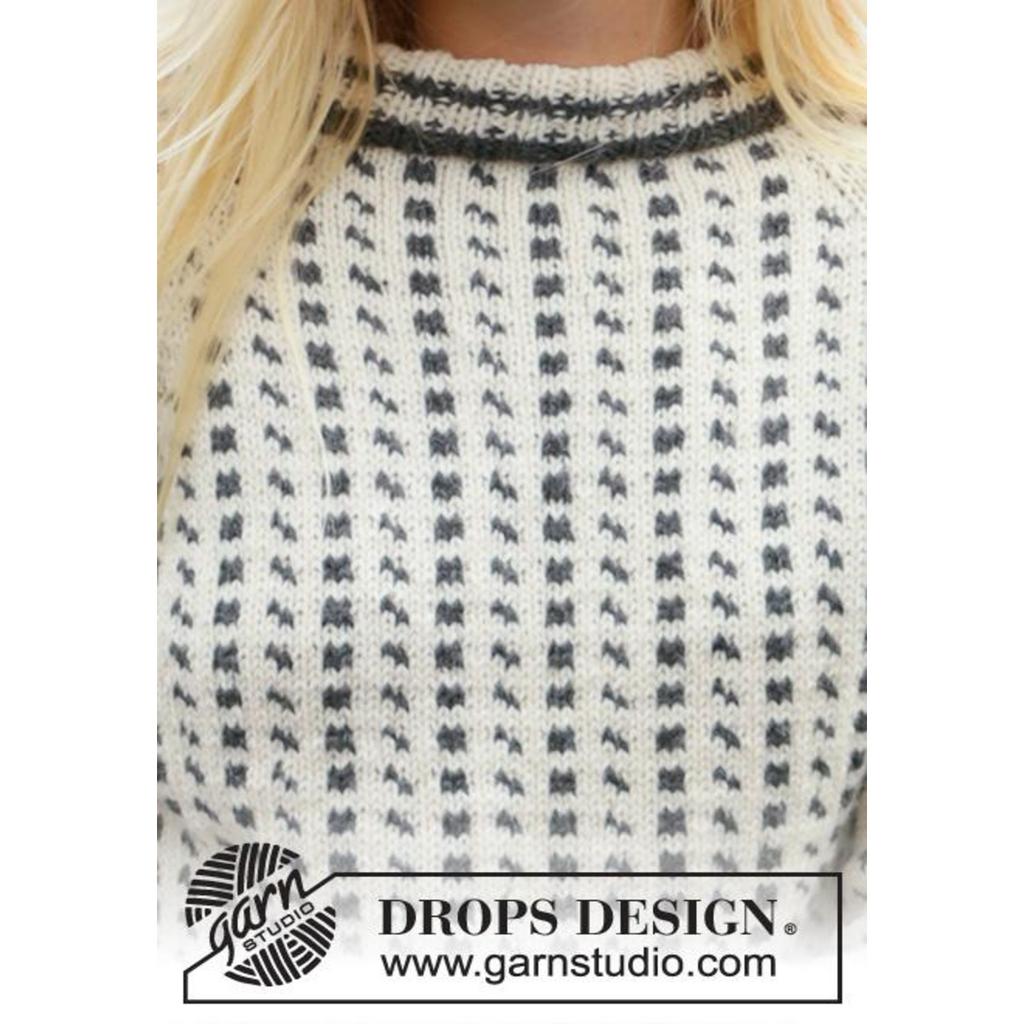 Reykjavik Pullover Strickanleitung - Drops Design (PDF) bei bei bei bei bei bei bei bei bei bei bei bei bei Lieblingsgarn