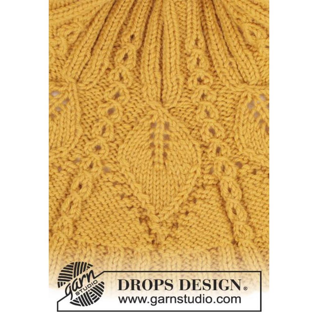 Hello Sunshine Baskenmütze Strickanleitung - Drops Design (PDF) bei bei bei bei bei bei bei bei bei bei bei bei Lieblingsgarn