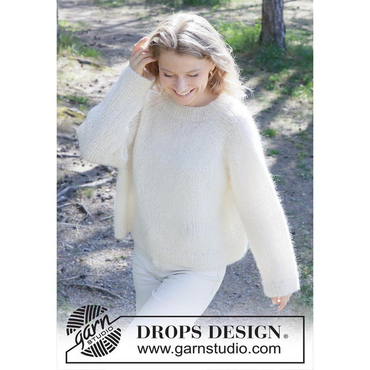 Dove Feather Pullover Strickanleitung - Drops Design (PDF) bei bei bei bei bei bei bei bei bei bei bei bei bei Lieblingsgarn