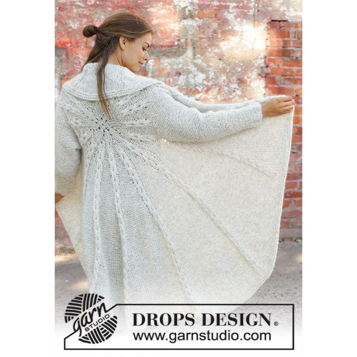 Empress Lange Kreisjacke Strickanleitung - Drops Design (PDF) bei bei bei bei bei bei bei bei bei bei bei bei Lieblingsgarn