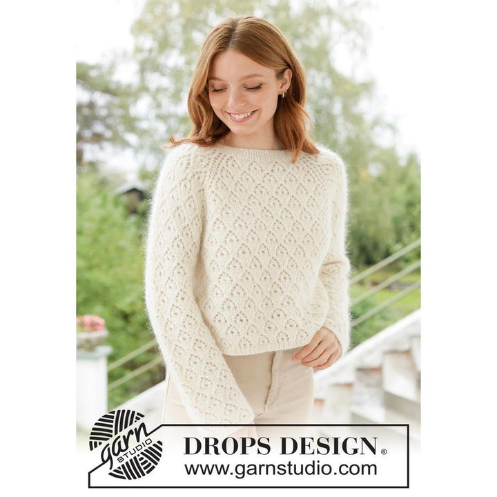 Lace Diamond Sweater Strickanleitung - Drops Design (PDF) bei bei bei bei bei bei bei bei bei bei bei bei bei Lieblingsgarn