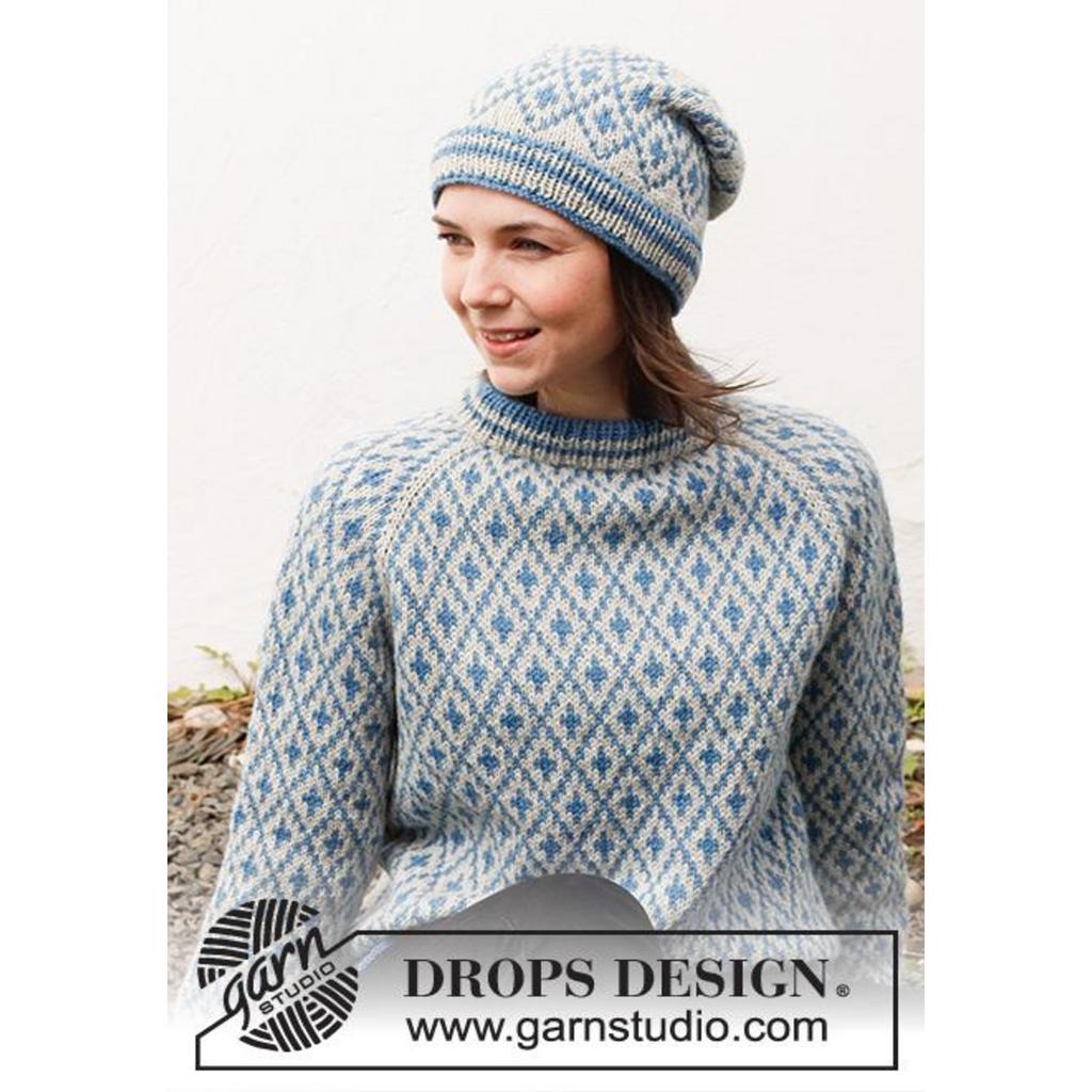 Fjord Mosaic Pullover Strickanleitung - Drops Design (PDF) bei bei bei bei bei bei bei bei bei bei bei bei bei Lieblingsgarn