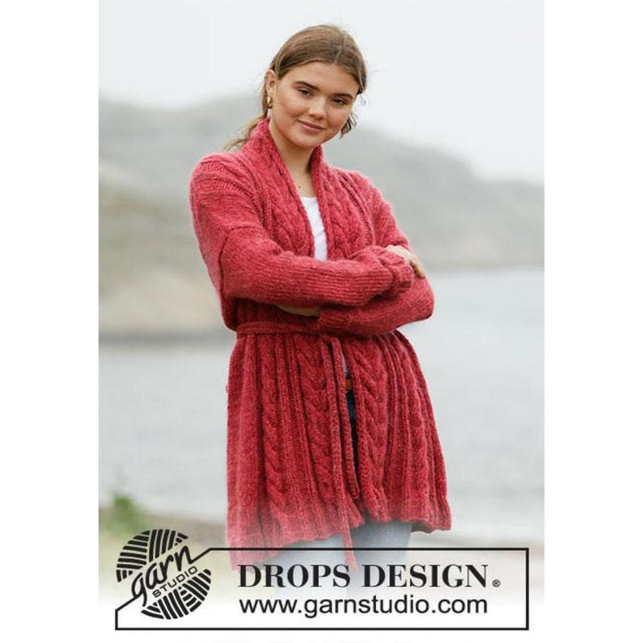 Winter Cardinal Cardigan Strickanleitung - Drops Design (PDF) bei bei bei bei bei bei bei bei bei bei bei bei Lieblingsgarn