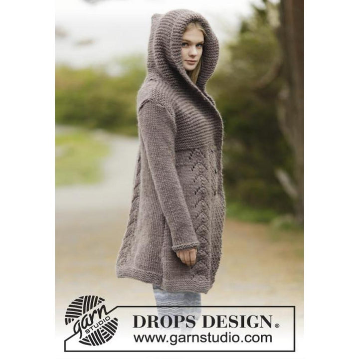 Into The Woods Jacke mit Kapuze Strickanleitung - Drops Design (PDF) bei bei bei bei bei bei bei bei bei bei Lieblingsgarn