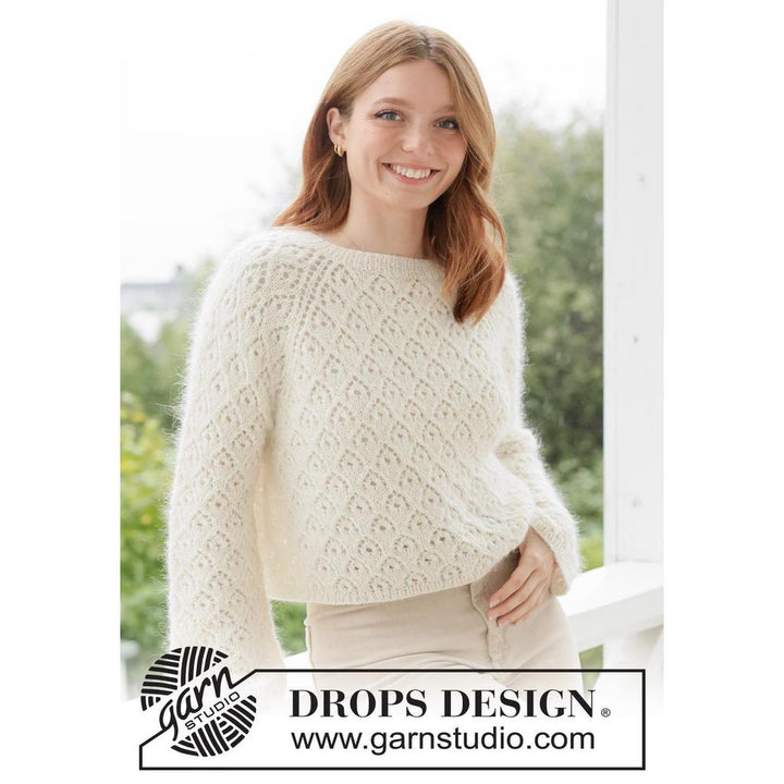Lace Diamond Sweater Strickanleitung - Drops Design (PDF) bei bei bei bei bei bei bei bei bei bei bei bei bei Lieblingsgarn