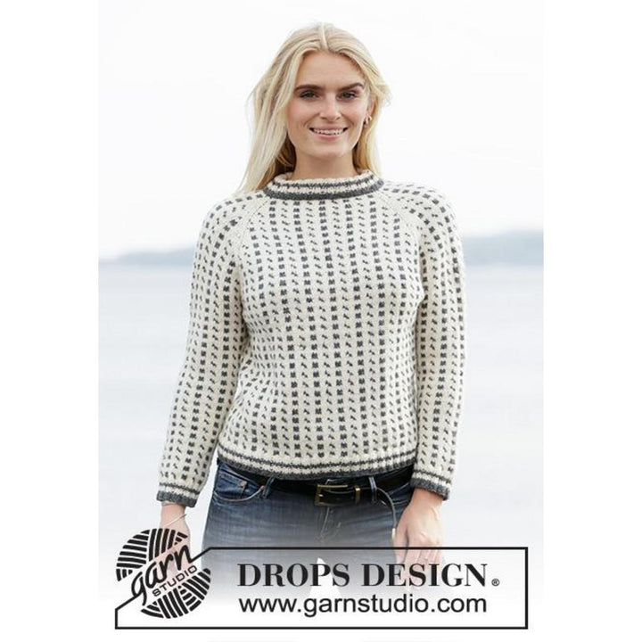 Reykjavik Pullover Strickanleitung - Drops Design (PDF) bei bei bei bei bei bei bei bei bei bei bei bei bei Lieblingsgarn