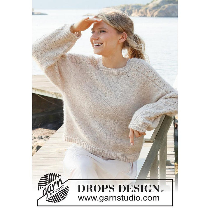 Bronze Summer Sweater Strickanleitung - Drops Design (PDF) bei bei bei bei bei bei bei bei bei bei bei bei bei Lieblingsgarn