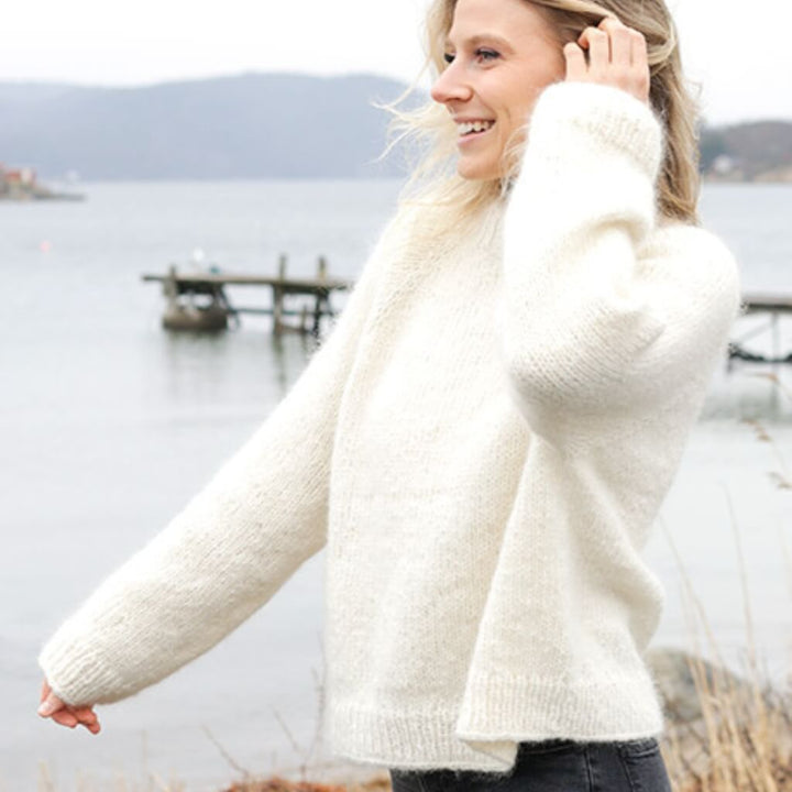 Drops Design Pattern Kuscheliger Pullover Sweet November Strickset - Drops (PDF) bei bei bei bei bei bei bei Lieblingsgarn