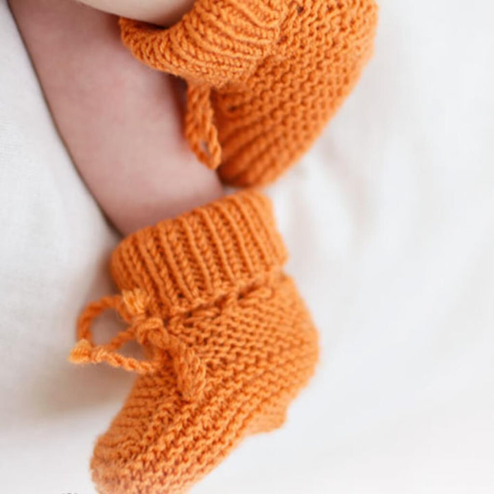 Drops Design Pattern Schuhe Orange Muffin Slippers Strickset - Drops (PDF) Lieblingsgarn