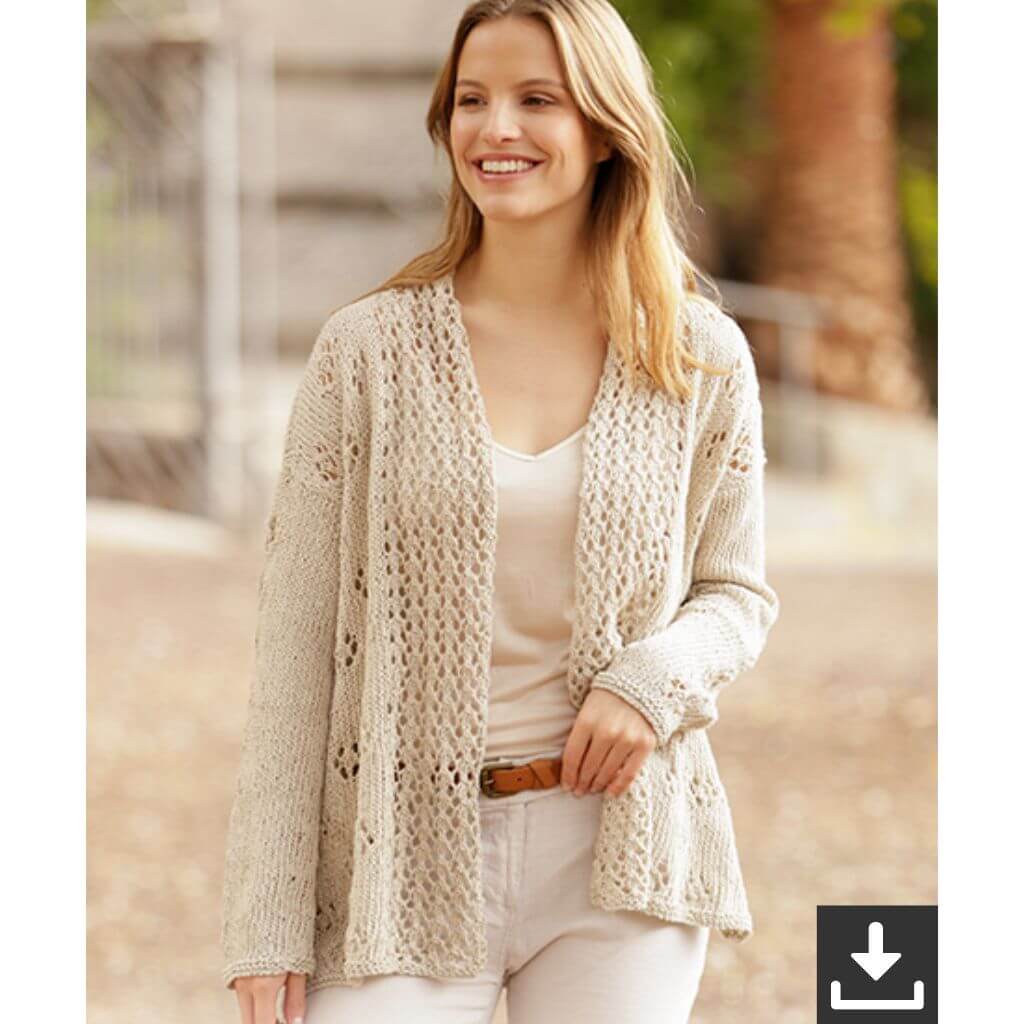 Drops Design Pattern Gestrickte Jacke Free Flow Strickset - Drops (PDF) Lieblingsgarn