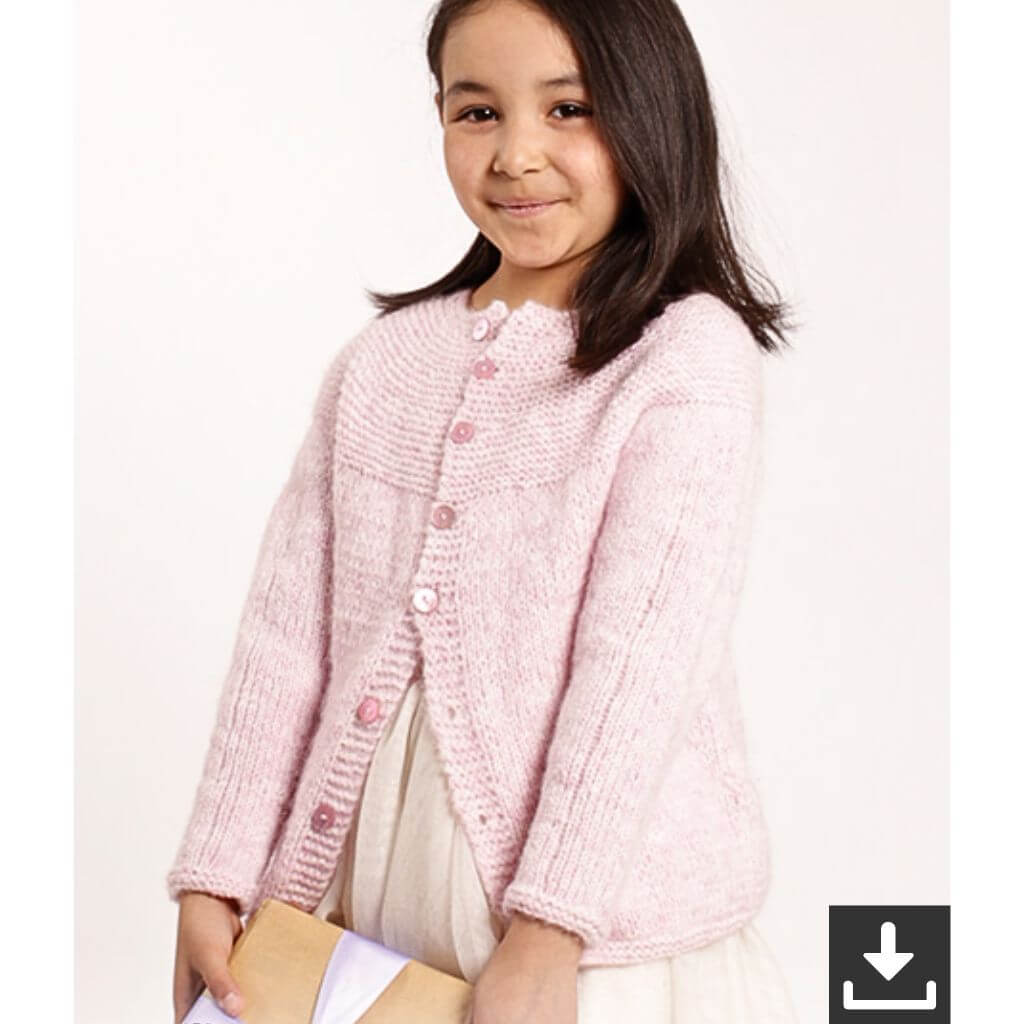 Drops Mädchen Strickjacke Precious Piper Strickanleitung - Drops (PDF) Lieblingsgarn