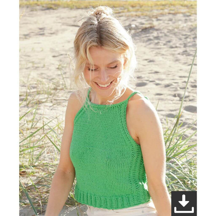 Drops Design Pattern Top Miss Gardener Strickset - Drops Design (PDF) Lieblingsgarn