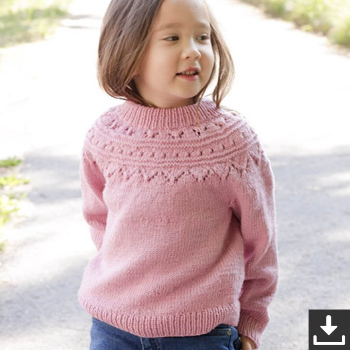 Drops Design Pattern Pullover Running Circles Sweater Strickset - Drops (PDF) Lieblingsgarn